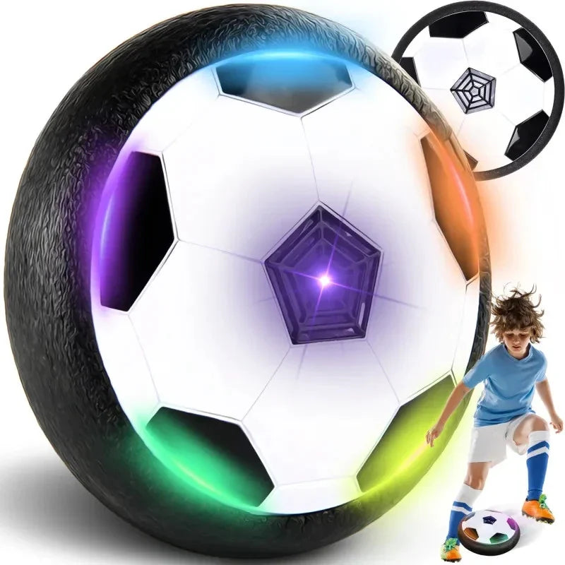 Hoverball Fußball 18cm Luftkissen Ball Leuchtend Indoor Spielzeug Kinder
