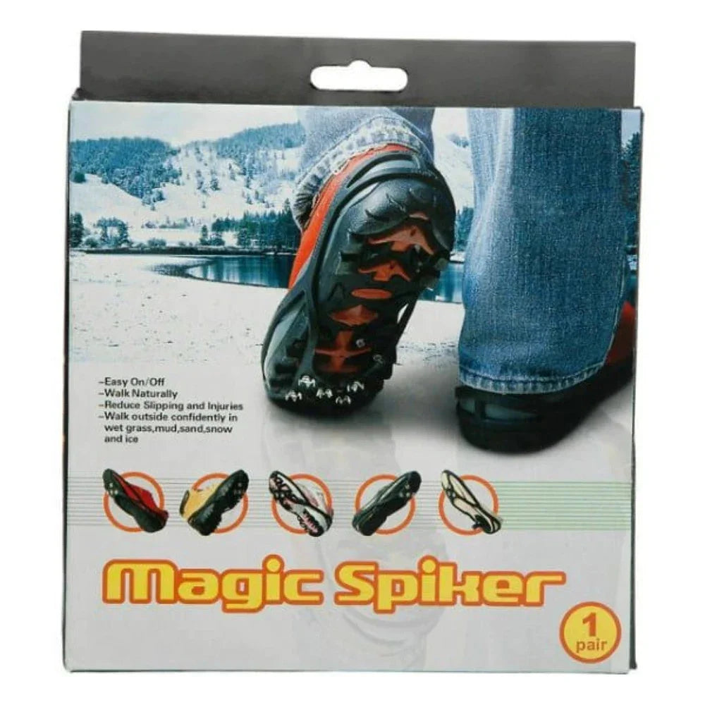 Kinder Schuhspikes 5 Metallzähne – Rutschfeste Eiskrallen für Schuhe | Anti-Rutsch Schneespikes für Eis & Schnee