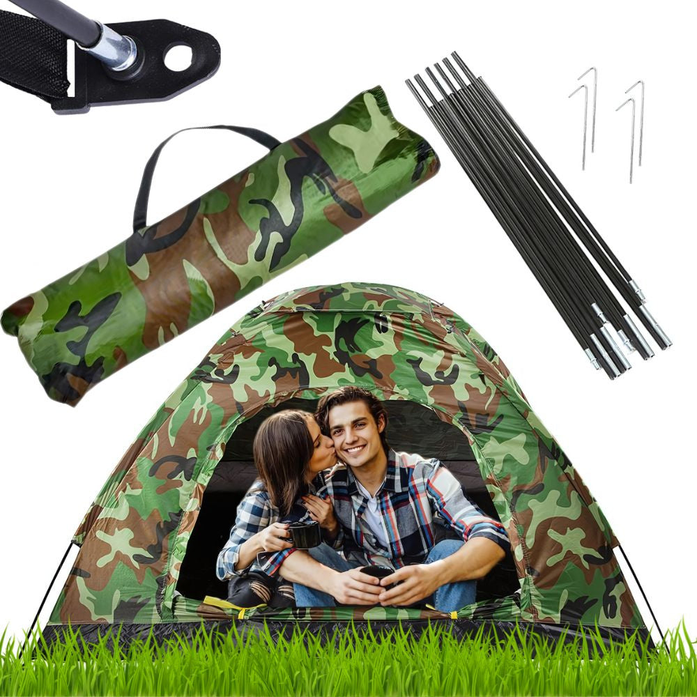 2 Personen Zelt 190x140x110 Kuppelzelt wasserdicht Moskitonetz Camping