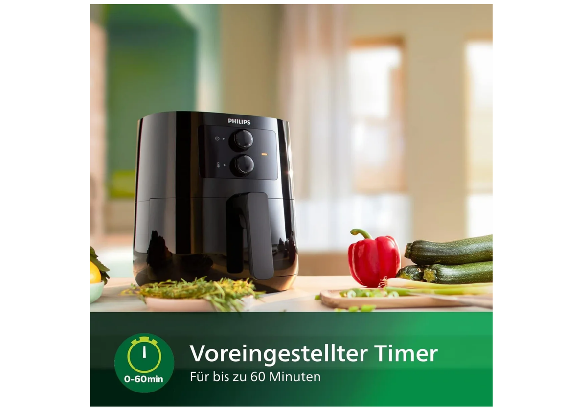 Philips Airfryer XL 6,2 Liter Heißluftfritteuse mit 12 Programmen und Rapid Air