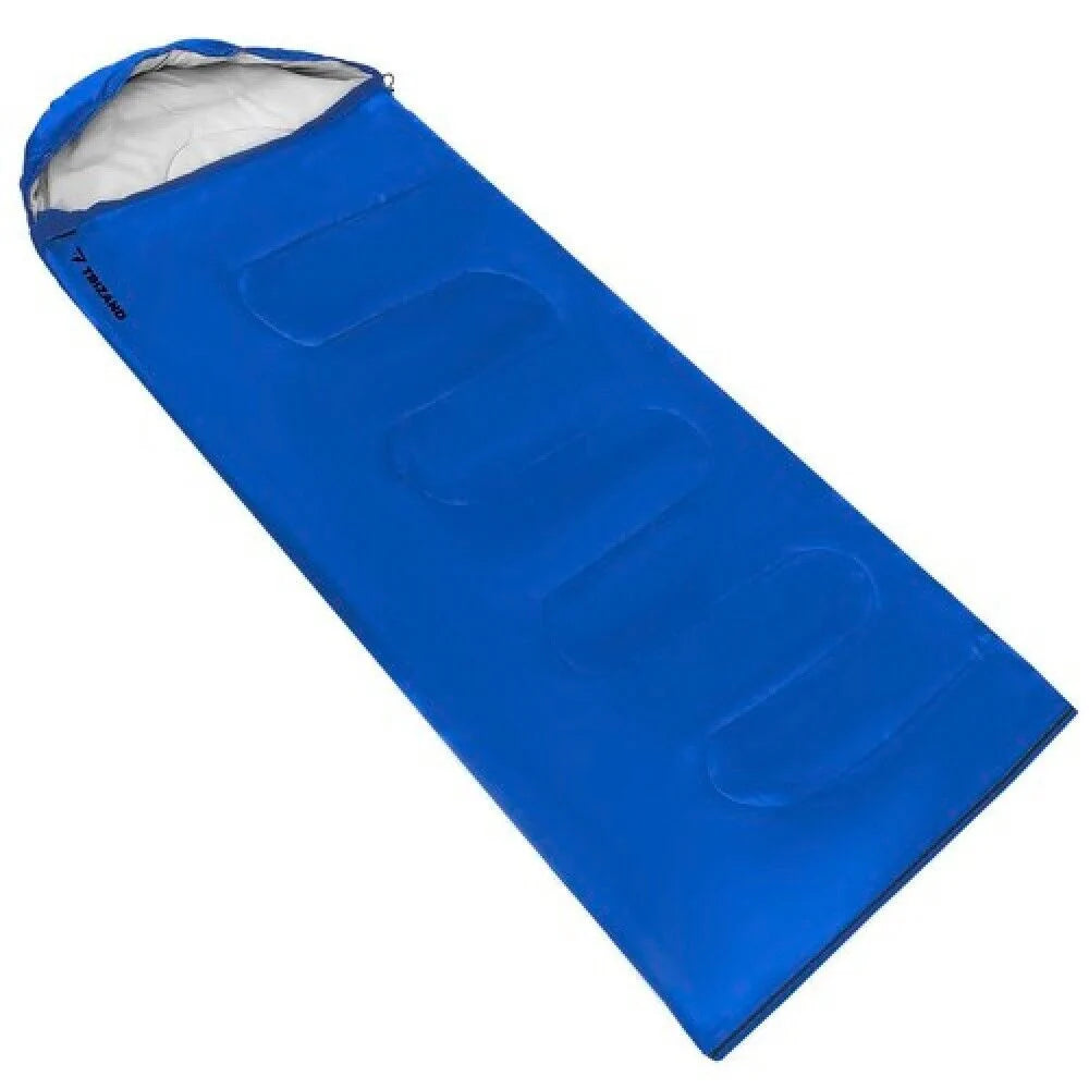 2in1 Schlafsack mit Kapuze 200 x 75 cm – leichter Mumienschlafsack & Decke für Camping, Trekking und Reisen
