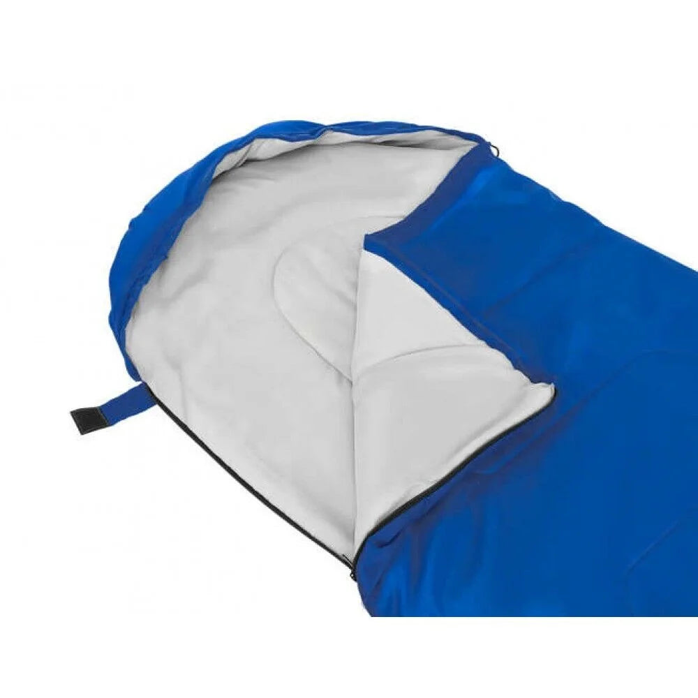 2in1 Schlafsack mit Kapuze 200 x 75 cm – leichter Mumienschlafsack & Decke für Camping, Trekking und Reisen