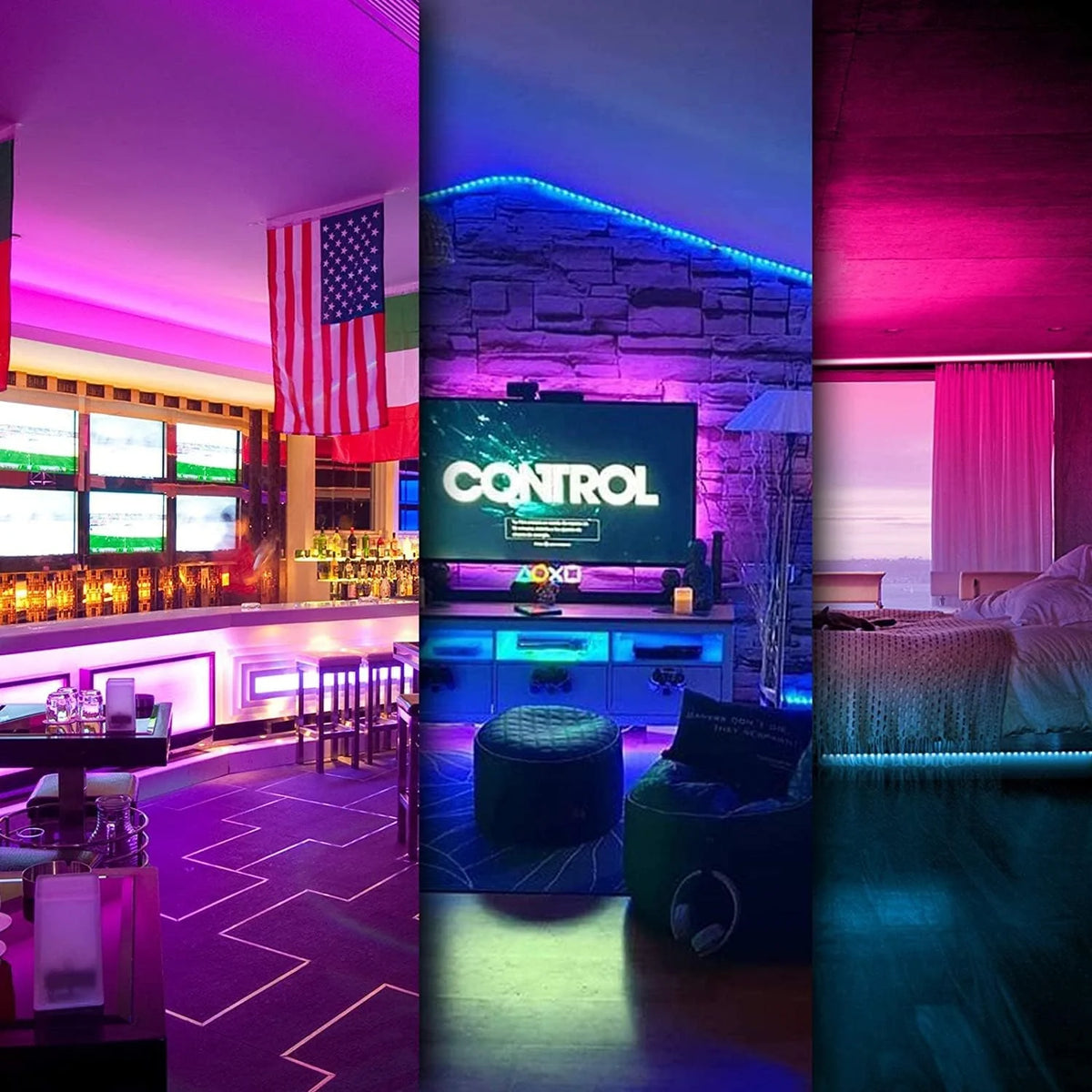 30m LED Strip Light Music Sync Color Changing RGB LED Strip New DE 