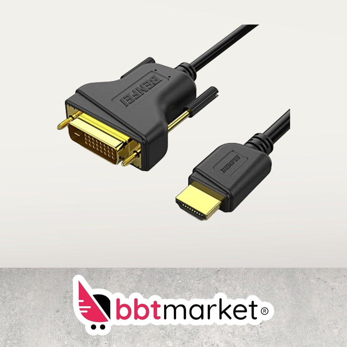 HDMI - DVI (DVI - HDMI) Kabel High Speed FULL HD 1080p PC Monitor Beamer TV neu