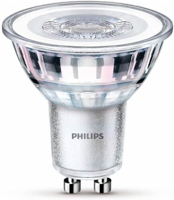 Philips LED Classic GU10 Lampe, 50 W, Reflektor, warmweiß, 1er  Pack - 6er Pack