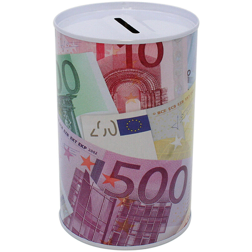 Metall-Spardose 12,5 x 8 cm – stabile Sparbüchse und Sammeldose in verschiedenen Designs