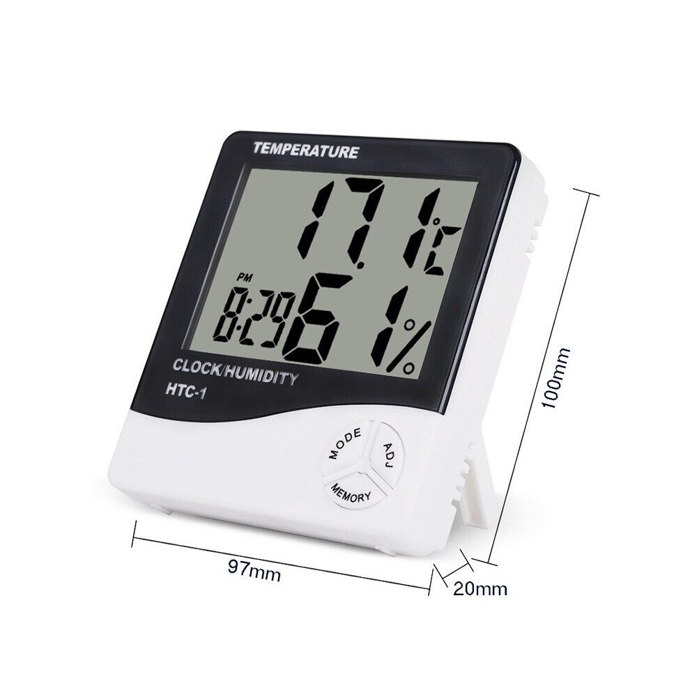 Digitales Thermometer Innen interner Datums Mini LCD Elektronisches  5907451301227