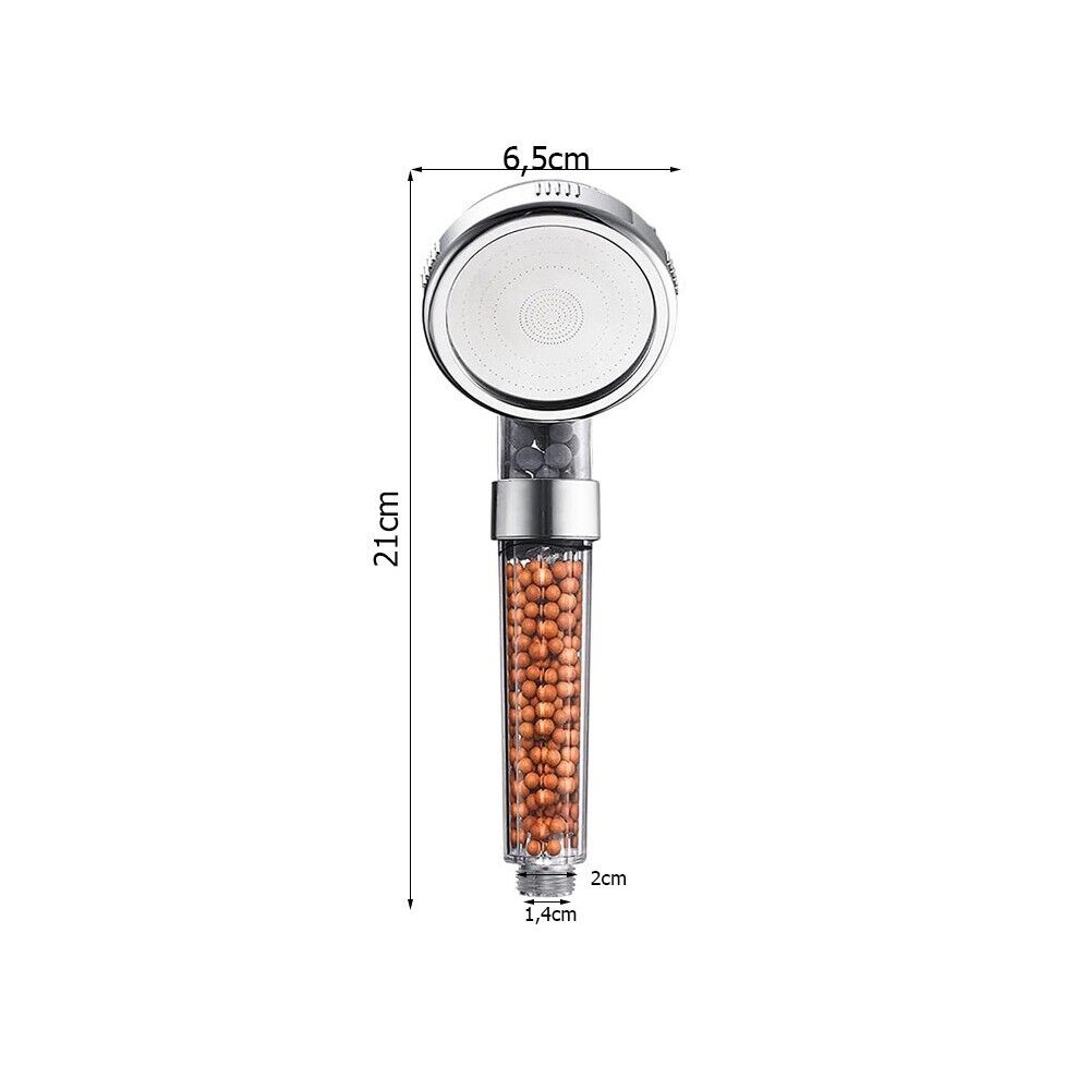 Filtration Duschkopf Hochdruck Handbrause mit Ionisierung & Kalkfilter