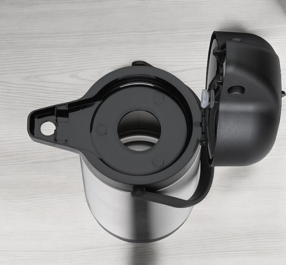 Pumpkanne 3 Liter – Edelstahl Isolierkanne mit Pumpe & Tragegriff, Hält 12h Heiß & 24h Kalt  24 tassen
