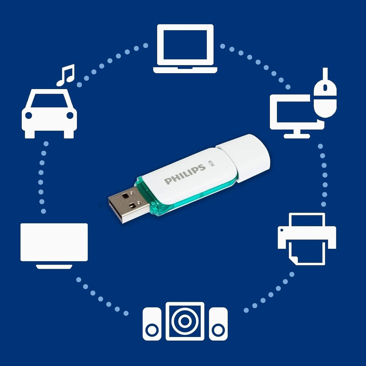 Philips Snow Edition USB Stick 8GB – Zuverlässiger Speicherstick für PC & Laptop