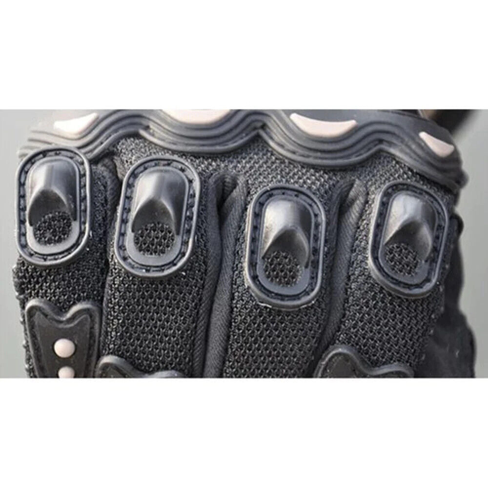 Schwarze Motorradhandschuhe XL – Rutschfest, Strapazierfähig & Verstellbar