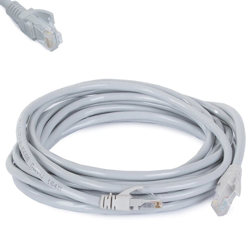 LAN Netzwerkkabel RJ45 – Hochwertiges Ethernetkabel mit Vergoldeten Steckern, Flexibles PVC-Material, Für PC, Router, Modem & Switch, Verschiedene Längen