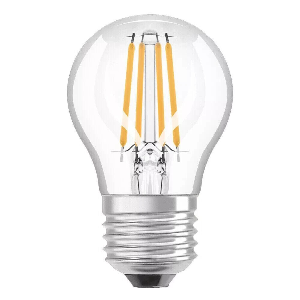 10x Osram LED Filament Tropfen 4W E27 klar 470lm Kaltweiß Cool White nicht dimmbar