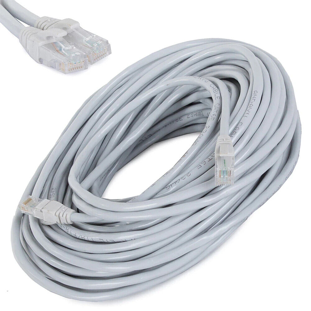 LAN Netzwerkkabel RJ45 – Hochwertiges Ethernetkabel mit Vergoldeten Steckern, Flexibles PVC-Material, Für PC, Router, Modem & Switch, Verschiedene Längen