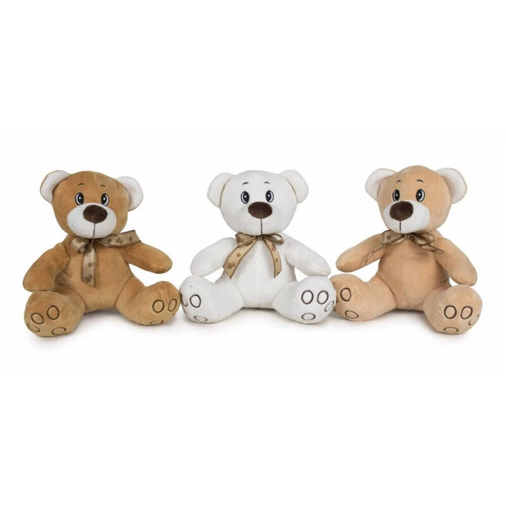 Teddybär 20 cm Kuscheltier mit Schleife weich Plüschtier Bär Geschenk