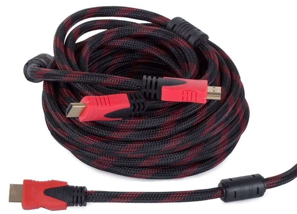 High Speed HDMI Kabel 10 Meter – 4K UHD Full HD 3D, Kupfer, 48 Bit, HDMI 1.4