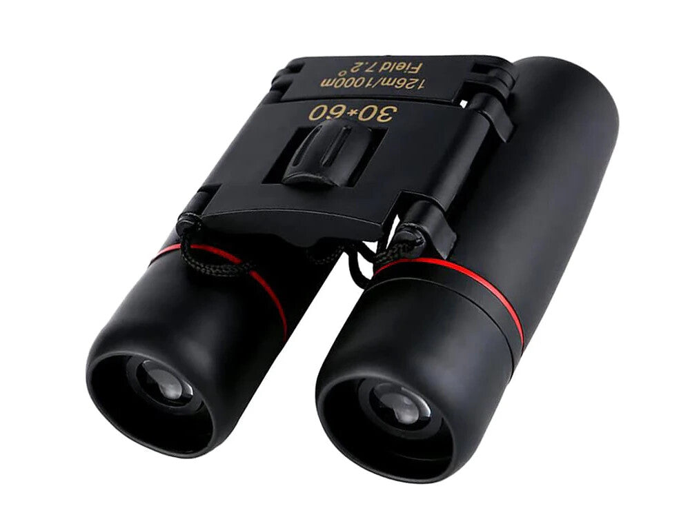 30x60 Kompakt Fernglas mit 12x Zoom Klappbar für Reisen Outdoor Jagd Camping