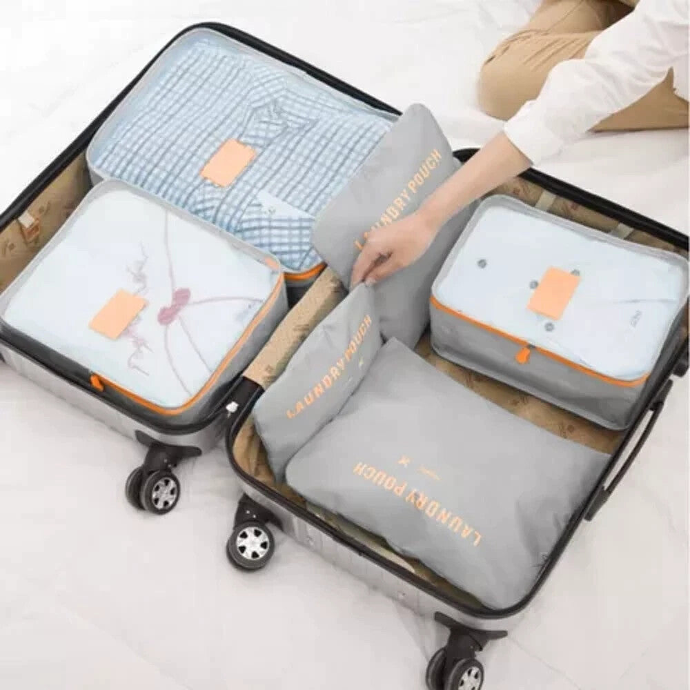 Koffer Organizer Set 6-teilig – Packtaschen für Koffer, Reise Organizer Packing Cubes