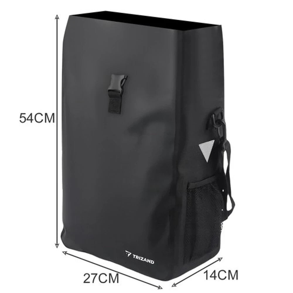 Fahrradtasche 15L wasserdicht Gepäckträger Tasche mit Schultergurt Reflektoren