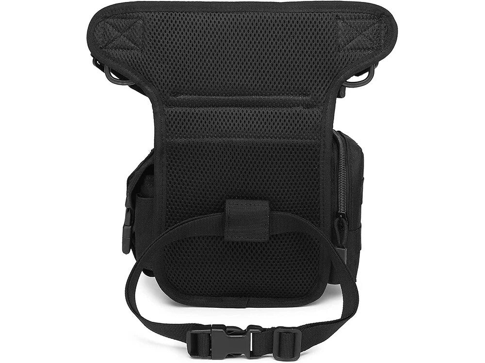 Herren Beintasche Outdoor Motorrad Hüfttasche Tactical Schwarz mit vielen Fächern