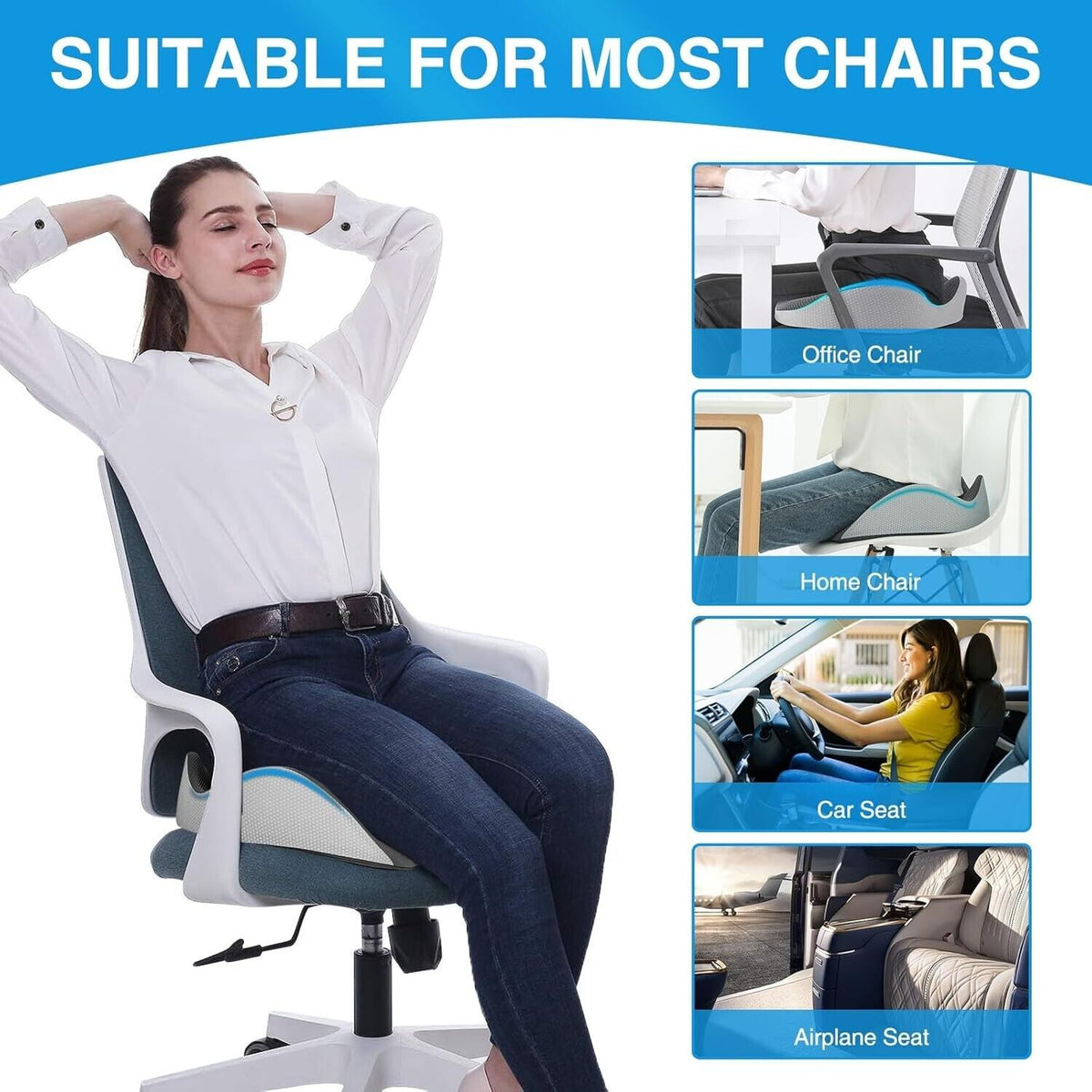 Ergonomisches Sitzkissen,Sitzkissen Bürostuhl,Orthopädisches Sitzkissen,Sitzkiss