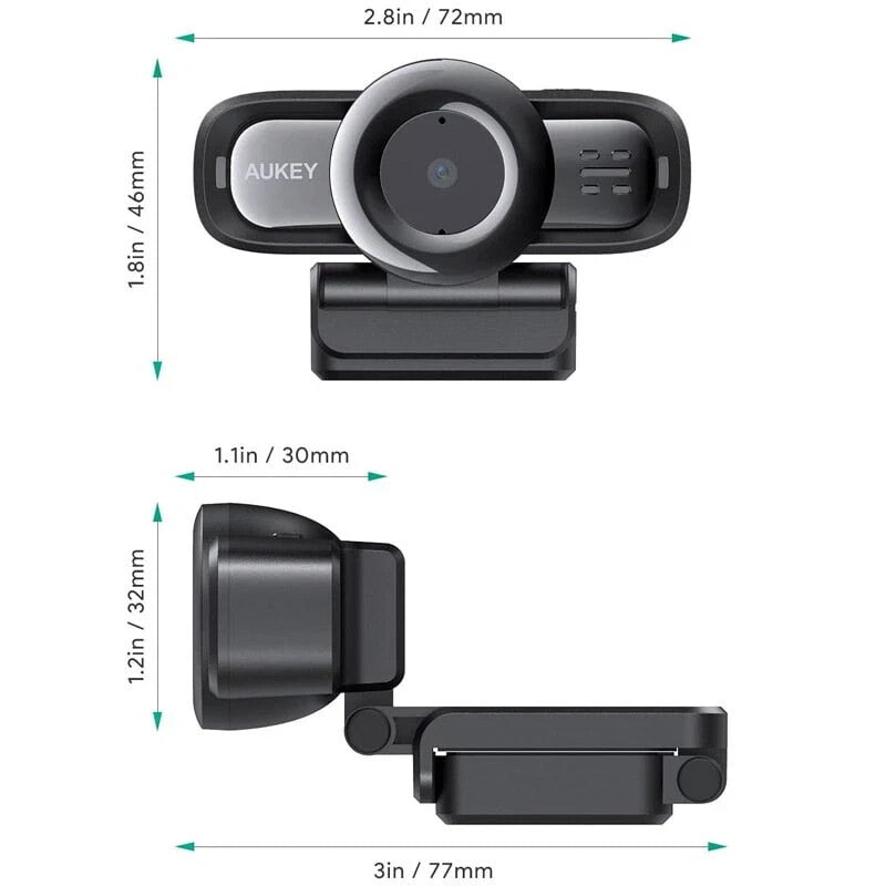Webcam Full HD 1080p USB Autofokus PC Kamera Stereo Mikrofon Streaming Video 💻