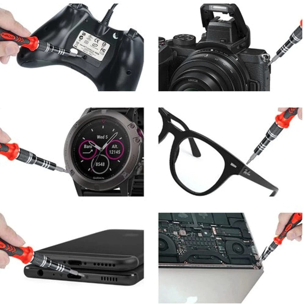 110-tlg. Feinmechanik Werkzeugset mit Koffer – Magnetisierer & Bits