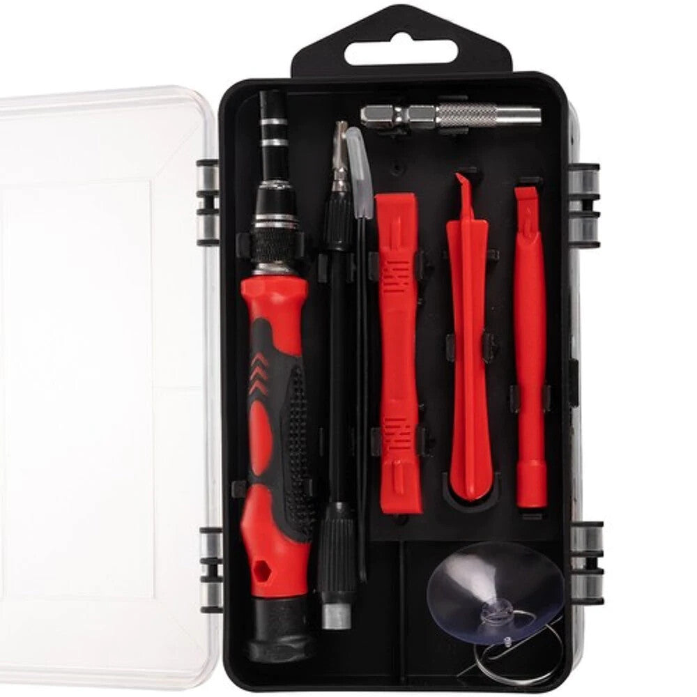 110-tlg. Feinmechanik Werkzeugset mit Koffer – Magnetisierer & Bits