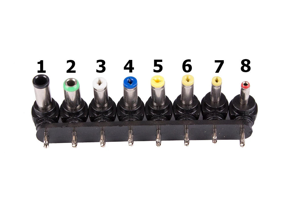 Universal Laptop Ladegerät 96W mit 8 Adaptern – Einstellbares Notebook Netzteil 12V–24V
