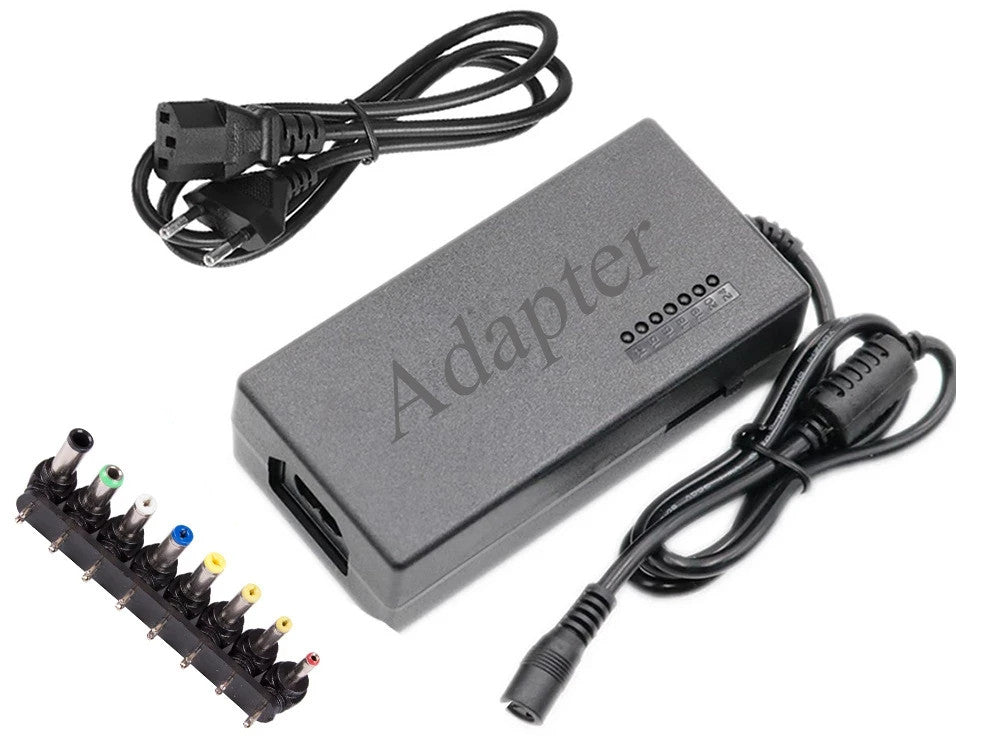 Universal Laptop Ladegerät 96W mit 8 Adaptern – Einstellbares Notebook Netzteil 12V–24V