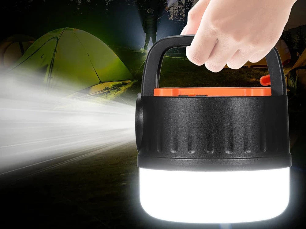 LED Campinglampe Solar USB Wiederaufladbar mit Haken & Fernbedienung 9 Modi