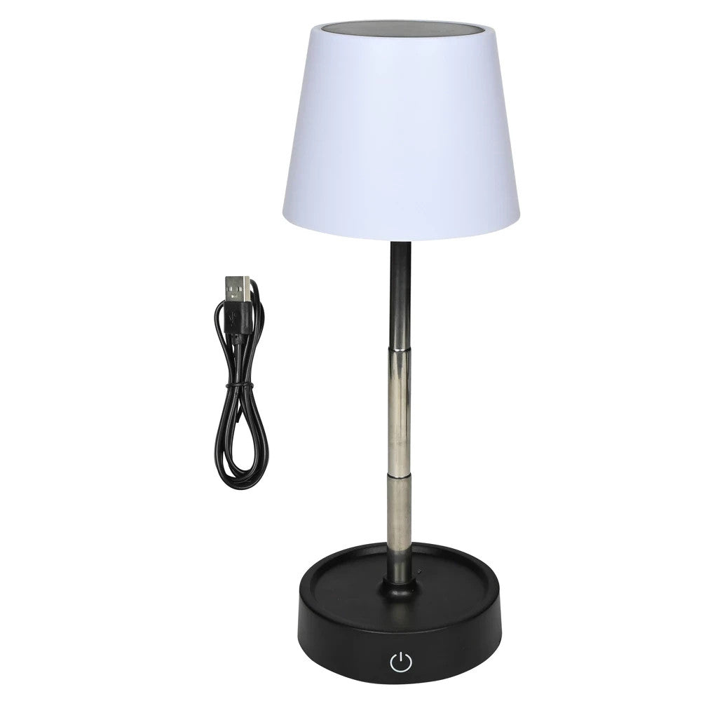 LED Tischlampe Akku dimmbar USB-C – Touch Teleskop warmweiß 120lm