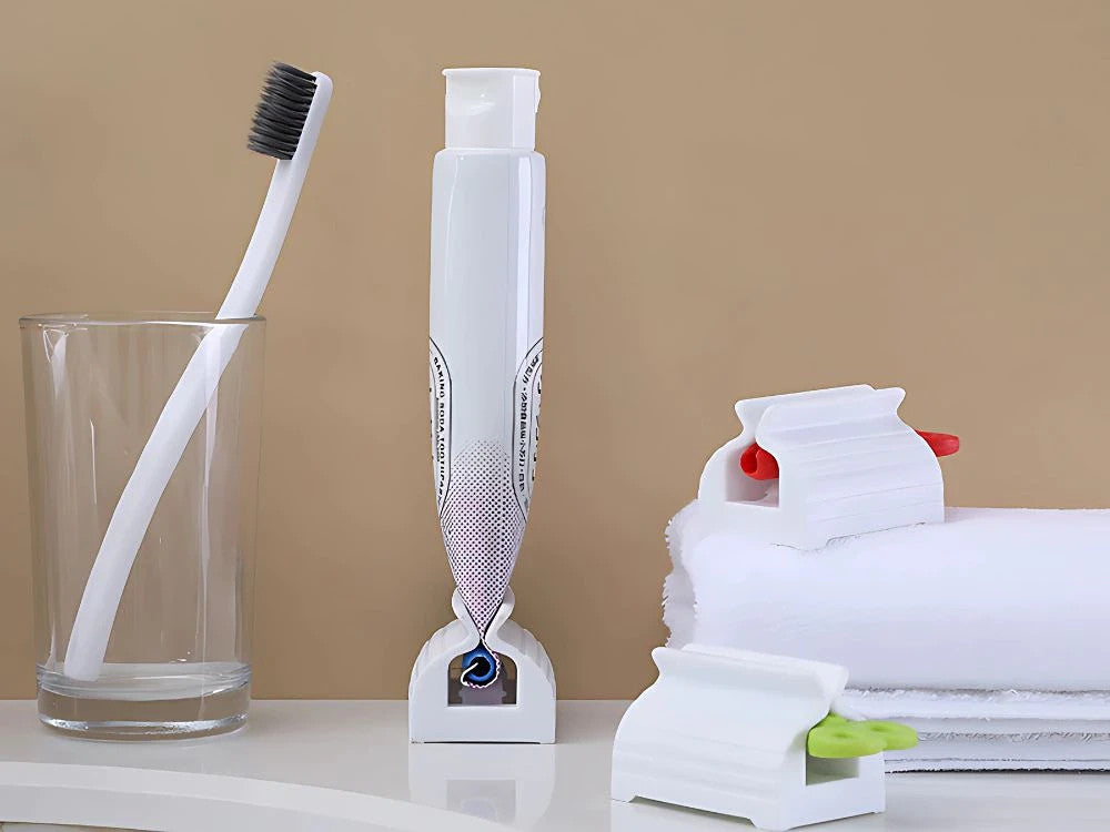 Zahnpasta Tubenpresse Squeezer – Rollender Tubenspender für Zahnpasta, Gel & Creme | Praktisch, bunt & sparsam im Gebrauch