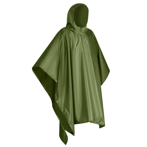 Regenponcho mit Kapuze wasserdicht wiederverwendbar Unisex für Outdoor Camping Festival