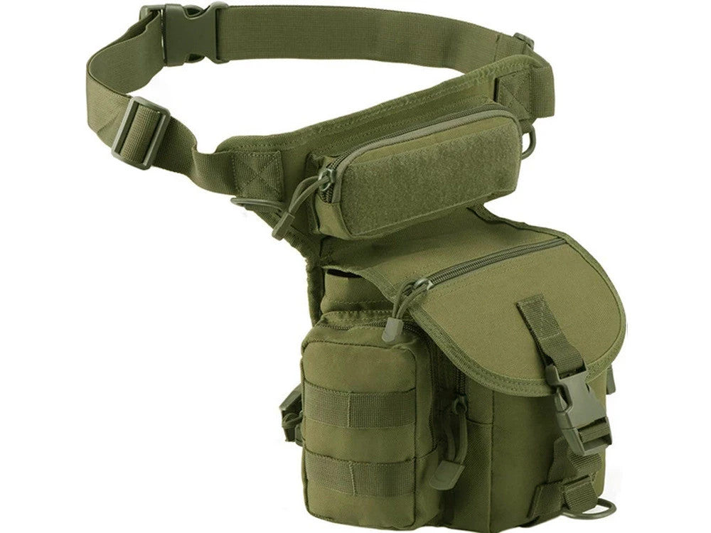Taktische Militär Beintasche Hüfttasche Wasserdicht – Outdoor Tasche für Motorrad, Wandern, Camping, Angeln und Freizeit