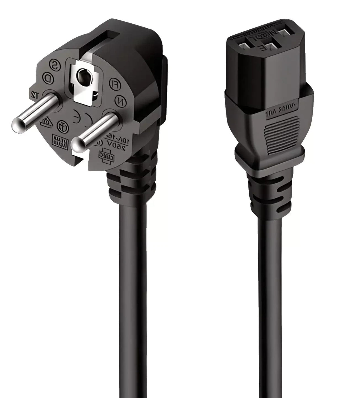 Schuko Stromkabel 1,5m Dreipolig 500W Stromversorgung Kabel PC Monitor Verstärke K2GUC3