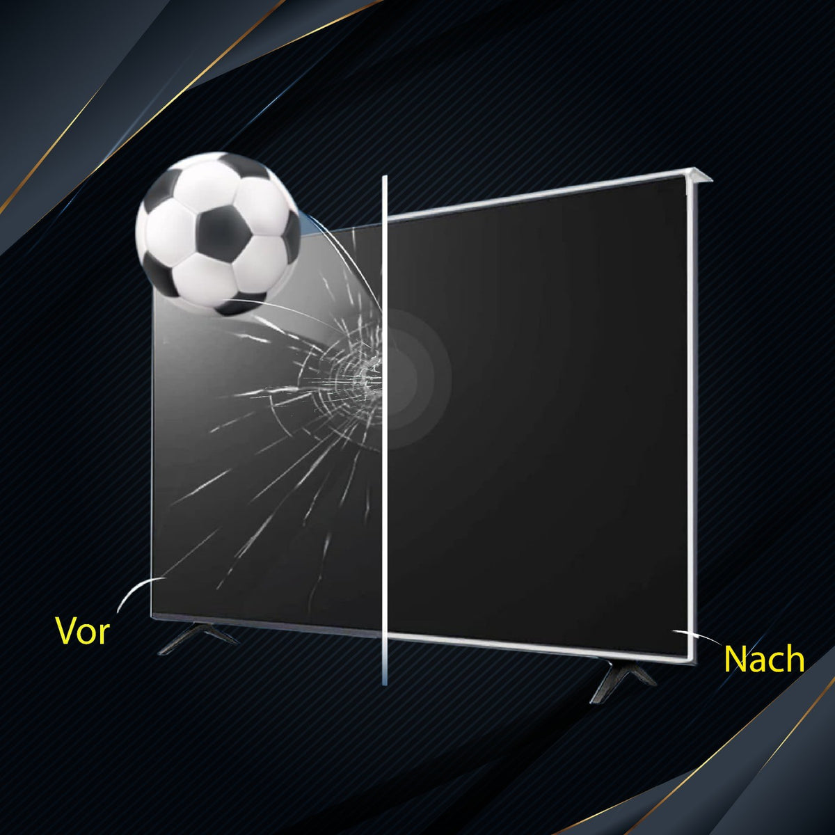 GlassZilla 65 Zoll Fernseher Schutz/TV Bildschirmschutz/Displayschutz/3mm Acryl