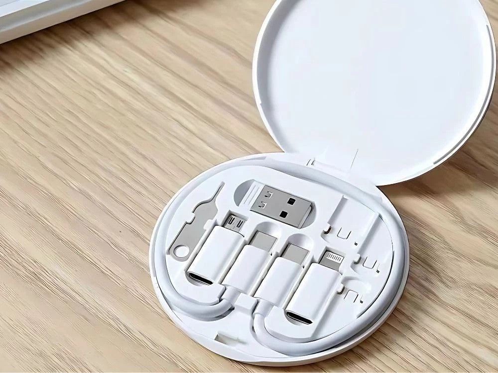 6in1 USB Kabel Set 60W Typ C Micro USB Adapter Reise Set-All in One