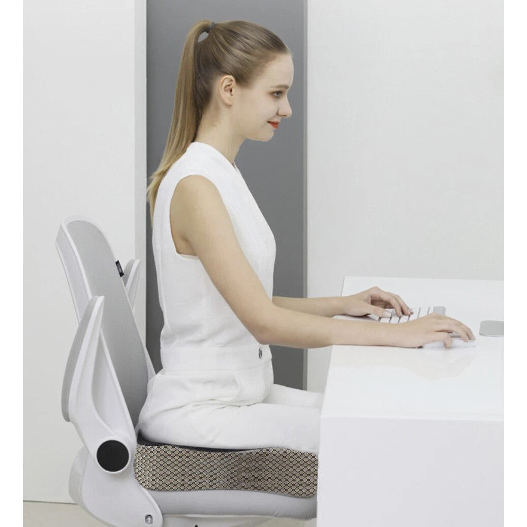 Orthopädisches Sitzkissen aus Memory Schaum – Ergonomisch mit abnehmbarem Bezug