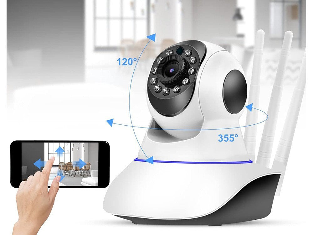 WLAN IP Kamera Innen 📷 Schwenkbar Audio Nachtsicht Bewegungssensor