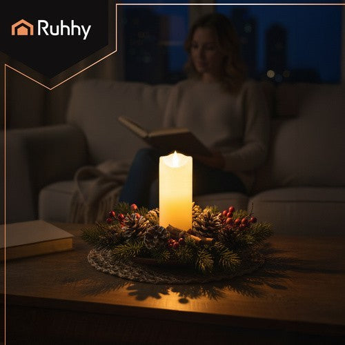 Led Kerzen Set elektrische Dekokerzen Grablicht warmweiß flackernd innen/außen
