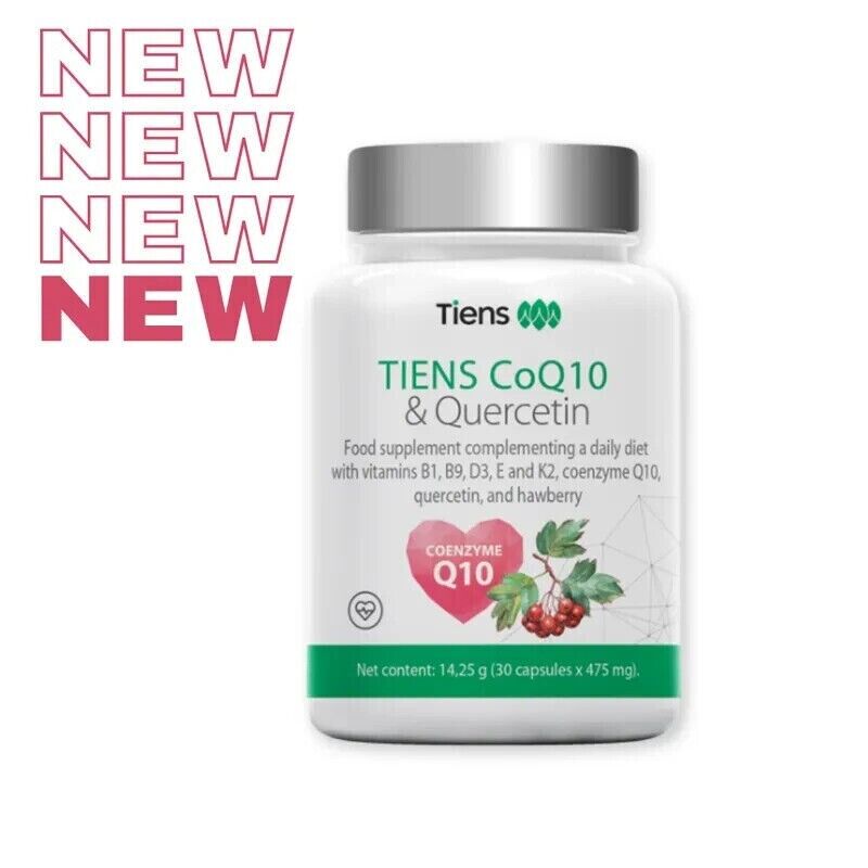 TIENS CoQ10 & Quercetin Kapseln mit Vitamin-B-Komplex, D3, K2 & E