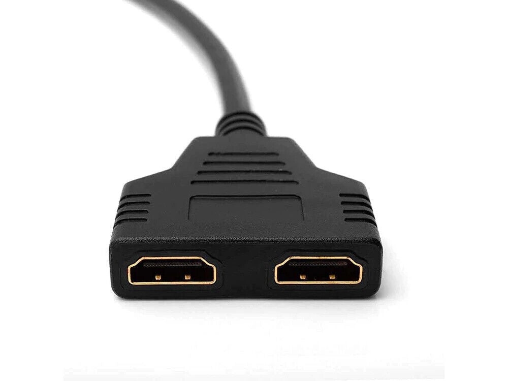 HDMI Splitter Verteiler 2 in 1 Adapter Konverter Hub Kabel PC TV HDMI Wandler