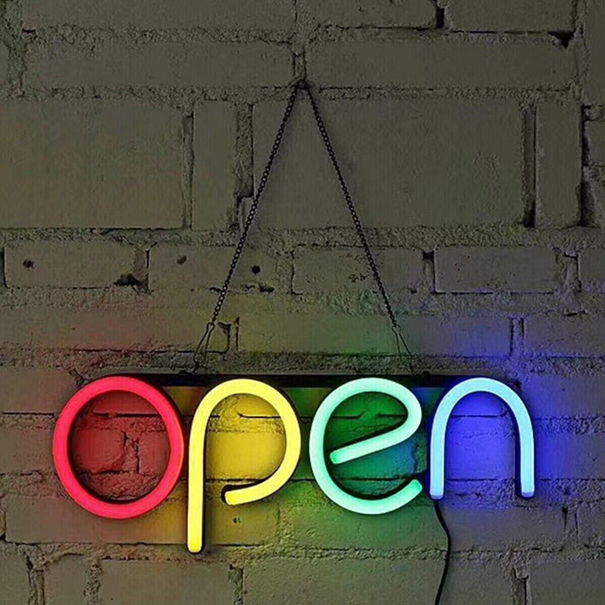 LED Neonlicht „Offen“ – Batteriebetriebenes Warmlicht für Restaurant & Geschäft