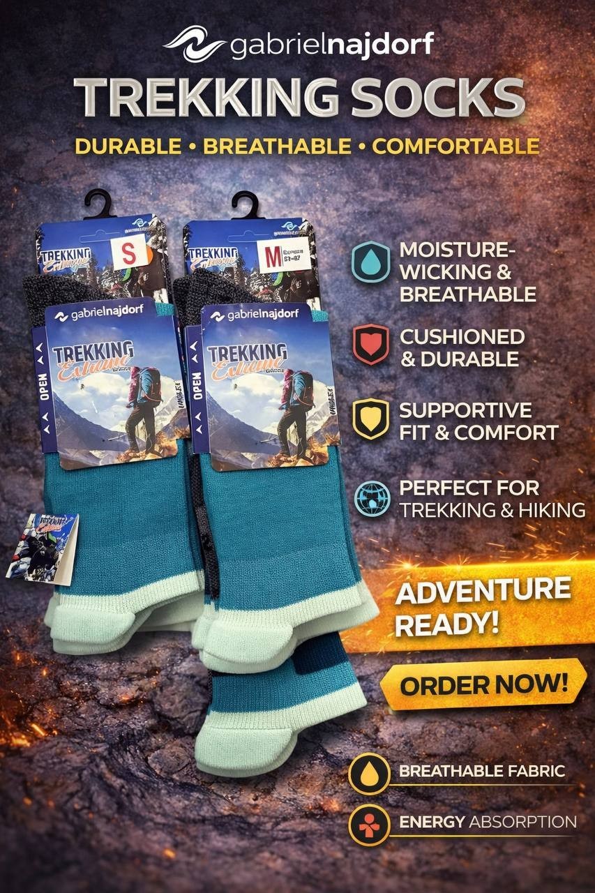 Gabriel Najdorf Trekking Socken Coolmax Thermolite Wandern Outdoor