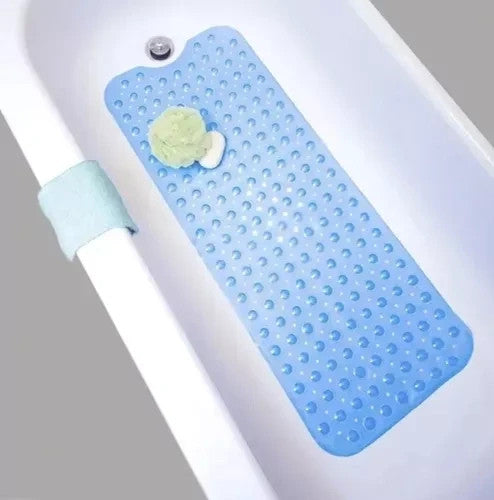 Badewannenmatte Antirutschmatte 100x40 cm Blau Rutschmatte mit Saugnäpfen