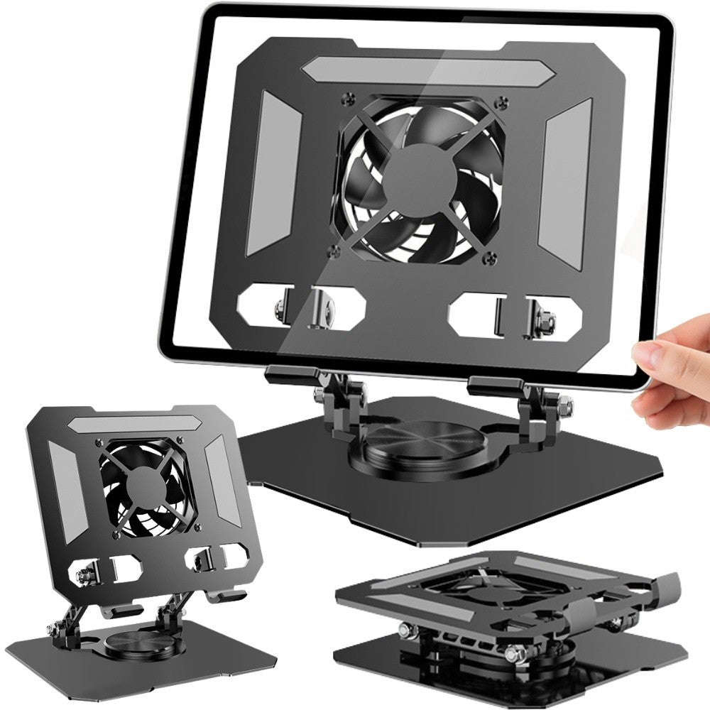 Tablet Ständer mit Lüfter 4–16 Zoll – 360° drehbarer Tablet Halter verstellbar
