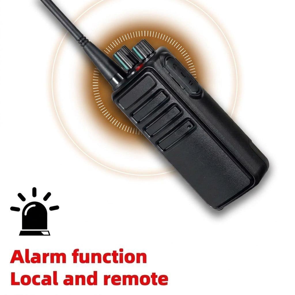 PMR446 Walkie Talkie 2er Set VOX Headset Funkgerät Notruf Klonfunktion