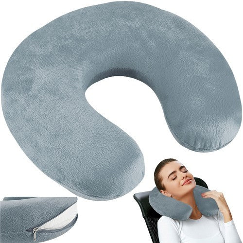 Reisekissen Nackenkissen Memory Foam – ergonomisches Reise Kissen Grau   8717344991452