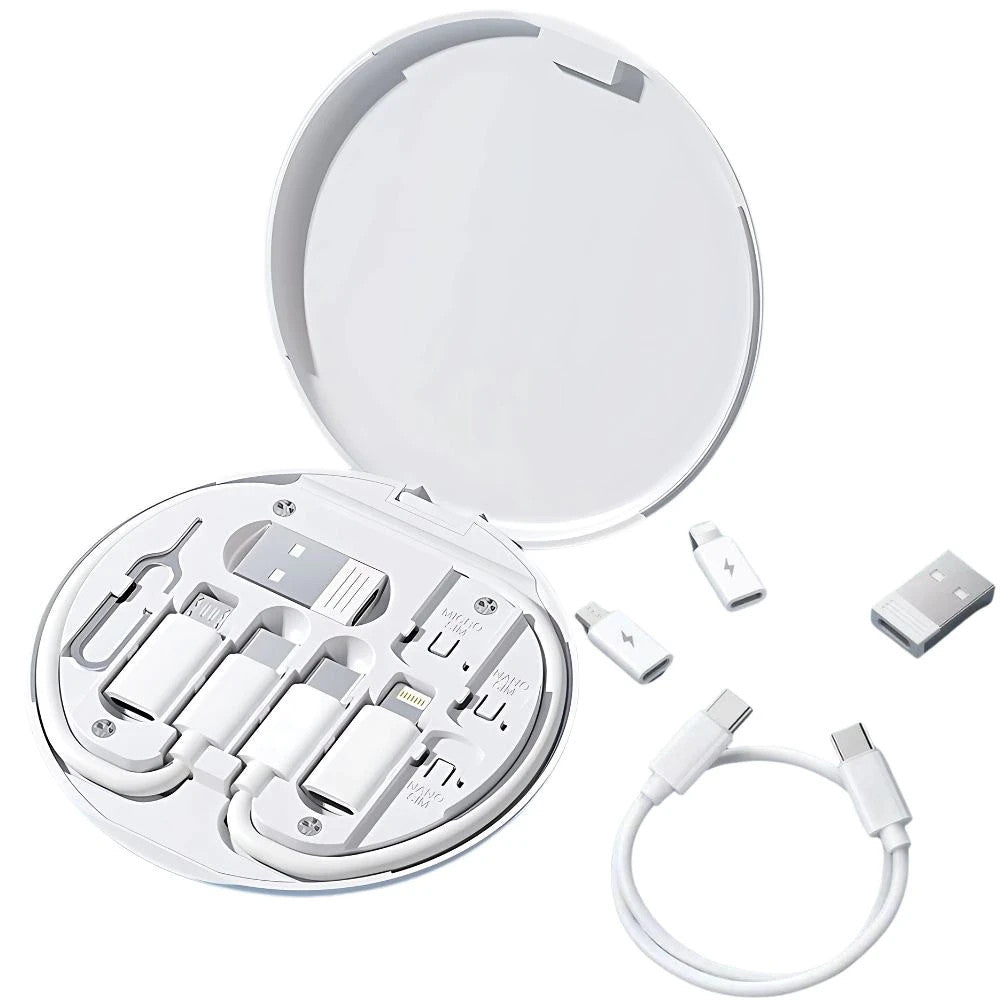 6in1 USB Kabel Set 60W Typ C Micro USB Adapter Reise Set-All in One